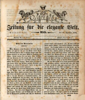 Zeitung für die elegante Welt Samstag 31. Dezember 1842