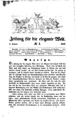 Zeitung für die elegante Welt Mittwoch 4. Januar 1843