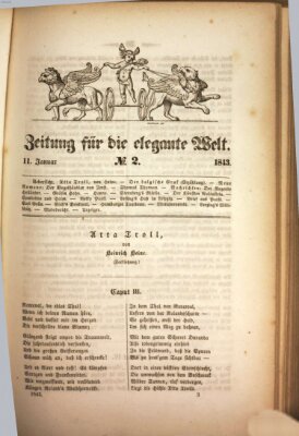 Zeitung für die elegante Welt Mittwoch 11. Januar 1843