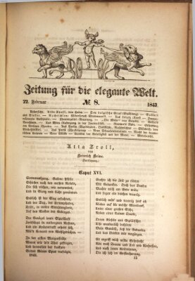 Zeitung für die elegante Welt Mittwoch 22. Februar 1843