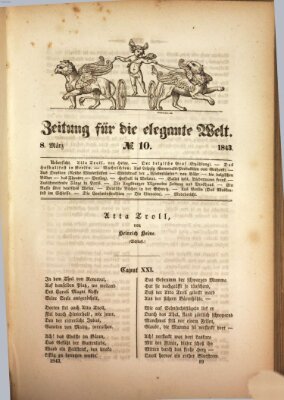 Zeitung für die elegante Welt Mittwoch 8. März 1843