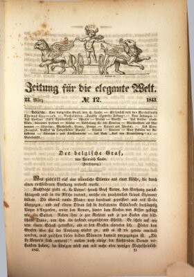 Zeitung für die elegante Welt Mittwoch 22. März 1843