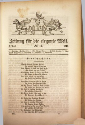 Zeitung für die elegante Welt Mittwoch 5. April 1843