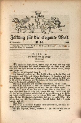 Zeitung für die elegante Welt Mittwoch 8. November 1843