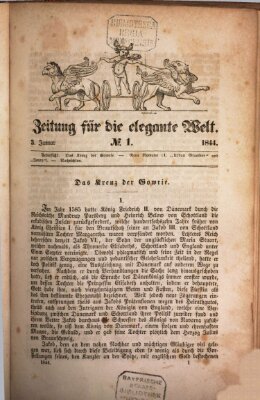 Zeitung für die elegante Welt Mittwoch 3. Januar 1844