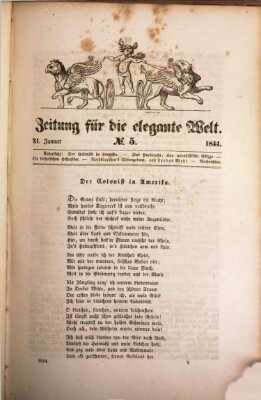 Zeitung für die elegante Welt Mittwoch 31. Januar 1844