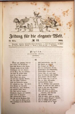 Zeitung für die elegante Welt Mittwoch 13. März 1844