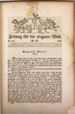 Zeitung für die elegante Welt Mittwoch 19. Juni 1844