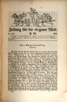 Zeitung für die elegante Welt Mittwoch 17. Juli 1844