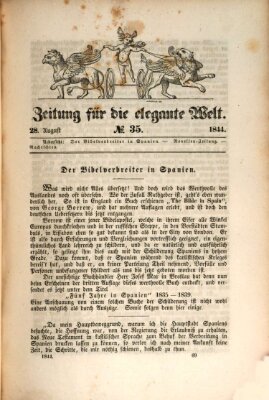 Zeitung für die elegante Welt Mittwoch 28. August 1844
