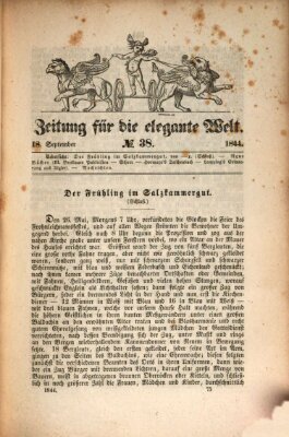 Zeitung für die elegante Welt Mittwoch 18. September 1844