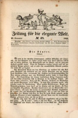 Zeitung für die elegante Welt Mittwoch 27. November 1844