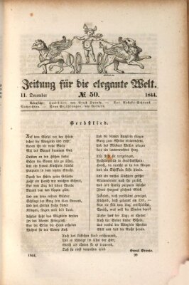 Zeitung für die elegante Welt Mittwoch 11. Dezember 1844