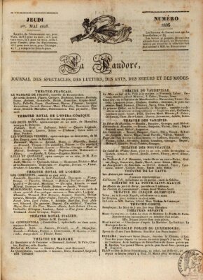 Le pandore Donnerstag 1. Mai 1828