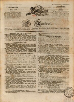 Le pandore Freitag 2. Mai 1828