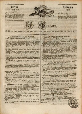 Le pandore Montag 5. Mai 1828