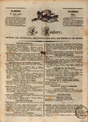 Le pandore Samstag 31. Mai 1828