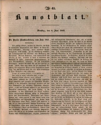 Morgenblatt für gebildete Leser. Kunstblatt (Morgenblatt für gebildete Stände) Dienstag 8. Juni 1841