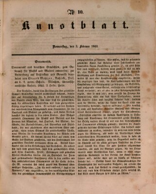 Morgenblatt für gebildete Leser. Kunstblatt (Morgenblatt für gebildete Stände) Donnerstag 3. Februar 1842