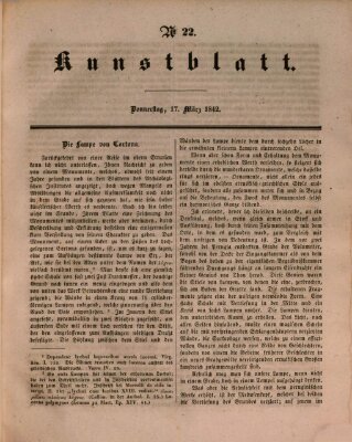 Morgenblatt für gebildete Leser. Kunstblatt (Morgenblatt für gebildete Stände) Donnerstag 17. März 1842