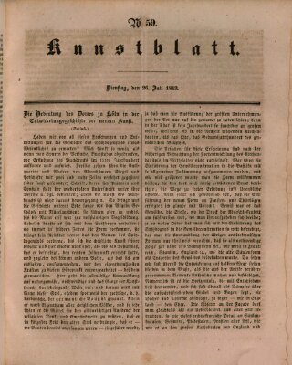 Morgenblatt für gebildete Leser. Kunstblatt (Morgenblatt für gebildete Stände) Dienstag 26. Juli 1842