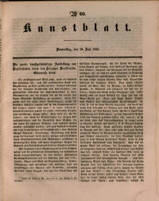 Morgenblatt für gebildete Leser. Kunstblatt (Morgenblatt für gebildete Stände) Donnerstag 28. Juli 1842