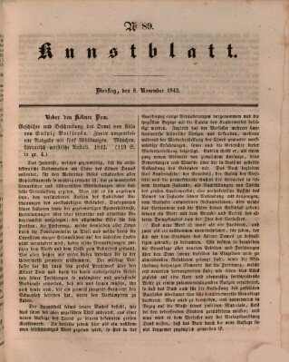 Morgenblatt für gebildete Leser. Kunstblatt (Morgenblatt für gebildete Stände) Dienstag 8. November 1842