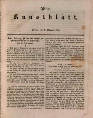 Morgenblatt für gebildete Leser. Kunstblatt (Morgenblatt für gebildete Stände) Dienstag 20. Dezember 1842