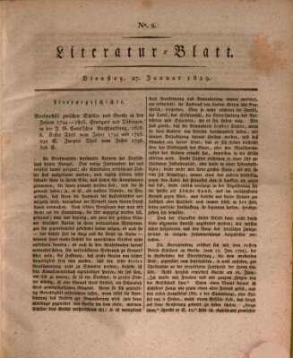 Morgenblatt für gebildete Stände. Literatur-Blatt (Morgenblatt für gebildete Stände) Dienstag 27. Januar 1829