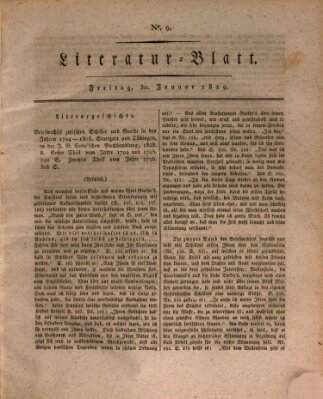 Morgenblatt für gebildete Stände. Literatur-Blatt (Morgenblatt für gebildete Stände) Freitag 30. Januar 1829