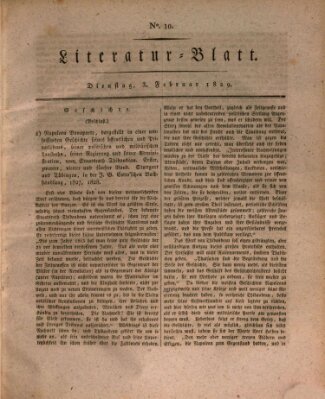 Morgenblatt für gebildete Stände. Literatur-Blatt (Morgenblatt für gebildete Stände) Dienstag 3. Februar 1829