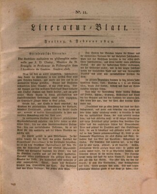 Morgenblatt für gebildete Stände. Literatur-Blatt (Morgenblatt für gebildete Stände) Freitag 6. Februar 1829