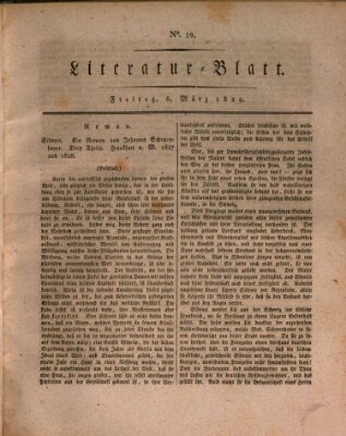 Morgenblatt für gebildete Stände. Literatur-Blatt (Morgenblatt für gebildete Stände) Freitag 6. März 1829