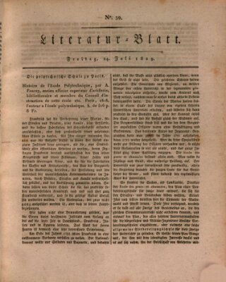 Morgenblatt für gebildete Stände. Literatur-Blatt (Morgenblatt für gebildete Stände) Freitag 24. Juli 1829