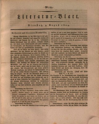 Morgenblatt für gebildete Stände. Literatur-Blatt (Morgenblatt für gebildete Stände) Dienstag 4. August 1829