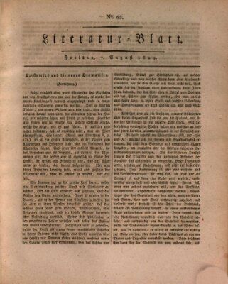 Morgenblatt für gebildete Stände. Literatur-Blatt (Morgenblatt für gebildete Stände) Freitag 7. August 1829