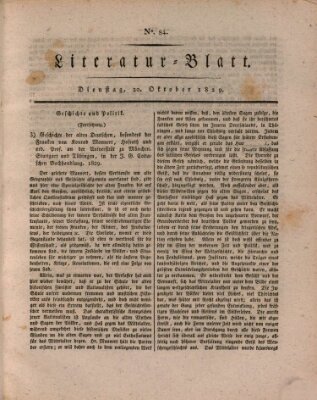 Morgenblatt für gebildete Stände. Literatur-Blatt (Morgenblatt für gebildete Stände) Dienstag 20. Oktober 1829