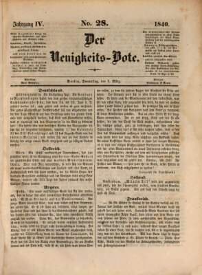 Der Neuigkeitsbote Donnerstag 5. März 1840