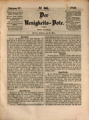 Der Neuigkeitsbote Dienstag 24. März 1840