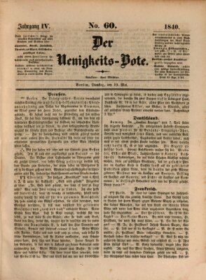 Der Neuigkeitsbote Dienstag 19. Mai 1840