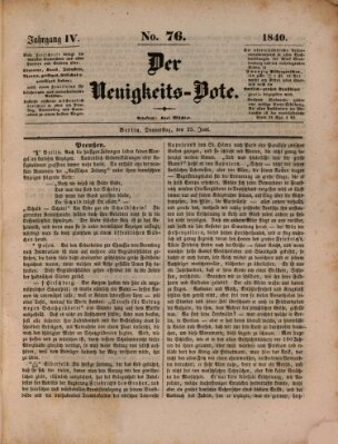 Der Neuigkeitsbote Donnerstag 25. Juni 1840