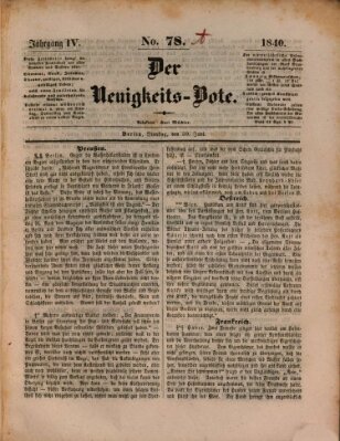 Der Neuigkeitsbote Dienstag 30. Juni 1840