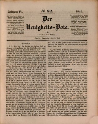 Der Neuigkeitsbote Donnerstag 9. Juli 1840