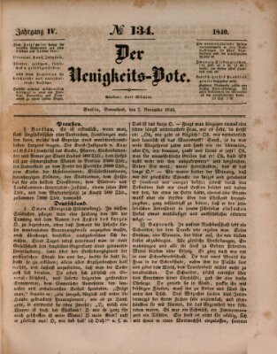 Der Neuigkeitsbote Samstag 7. November 1840