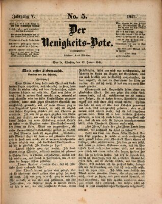 Der Neuigkeitsbote Dienstag 12. Januar 1841