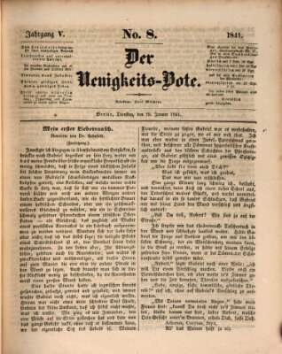 Der Neuigkeitsbote Dienstag 19. Januar 1841