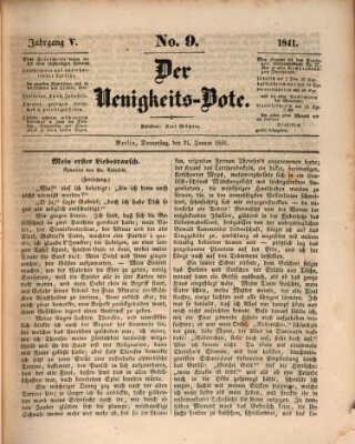 Der Neuigkeitsbote Donnerstag 21. Januar 1841