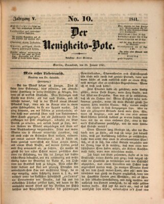 Der Neuigkeitsbote Samstag 23. Januar 1841