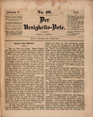 Der Neuigkeitsbote Samstag 3. April 1841