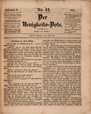 Der Neuigkeitsbote Dienstag 6. April 1841